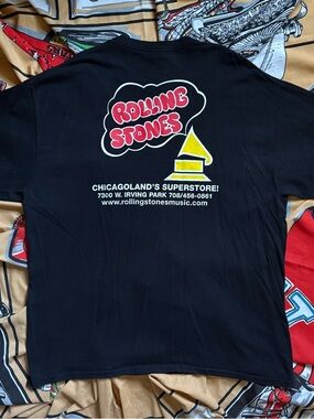 Rolling Stones record store Chicago Illinois t-shirt XL